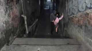 Néger kurva keményen megrakva a favela domb urával a funk tánc után