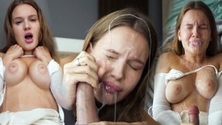 A fiúm visszatért a katonaságtól, háromszoros élvezés és tele vagyok gecivel - virtuális porno